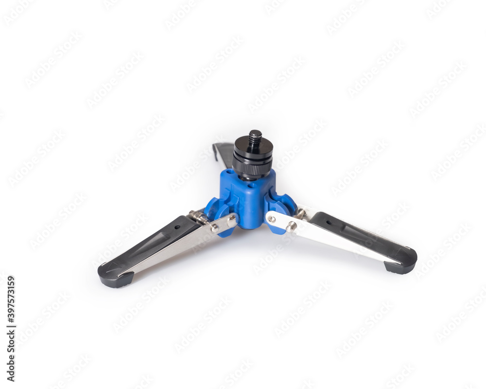 Small Tripod Mount Isolated On White Background Small Tripod Mount Isolated On White Background