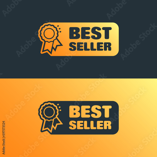Best Seller Shopping Vector Label Set