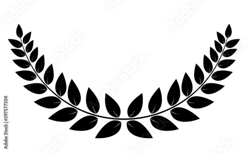 Laurel wreath isolated on white background. Vector Illustration EPS10