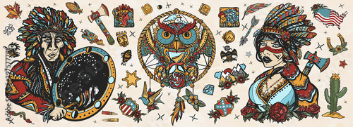 40 Native American Tattoo Designs that make you proud! | Native american  tattoo designs, Indian tattoo, American tattoos