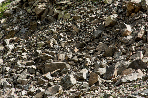 scree of stones in reserve