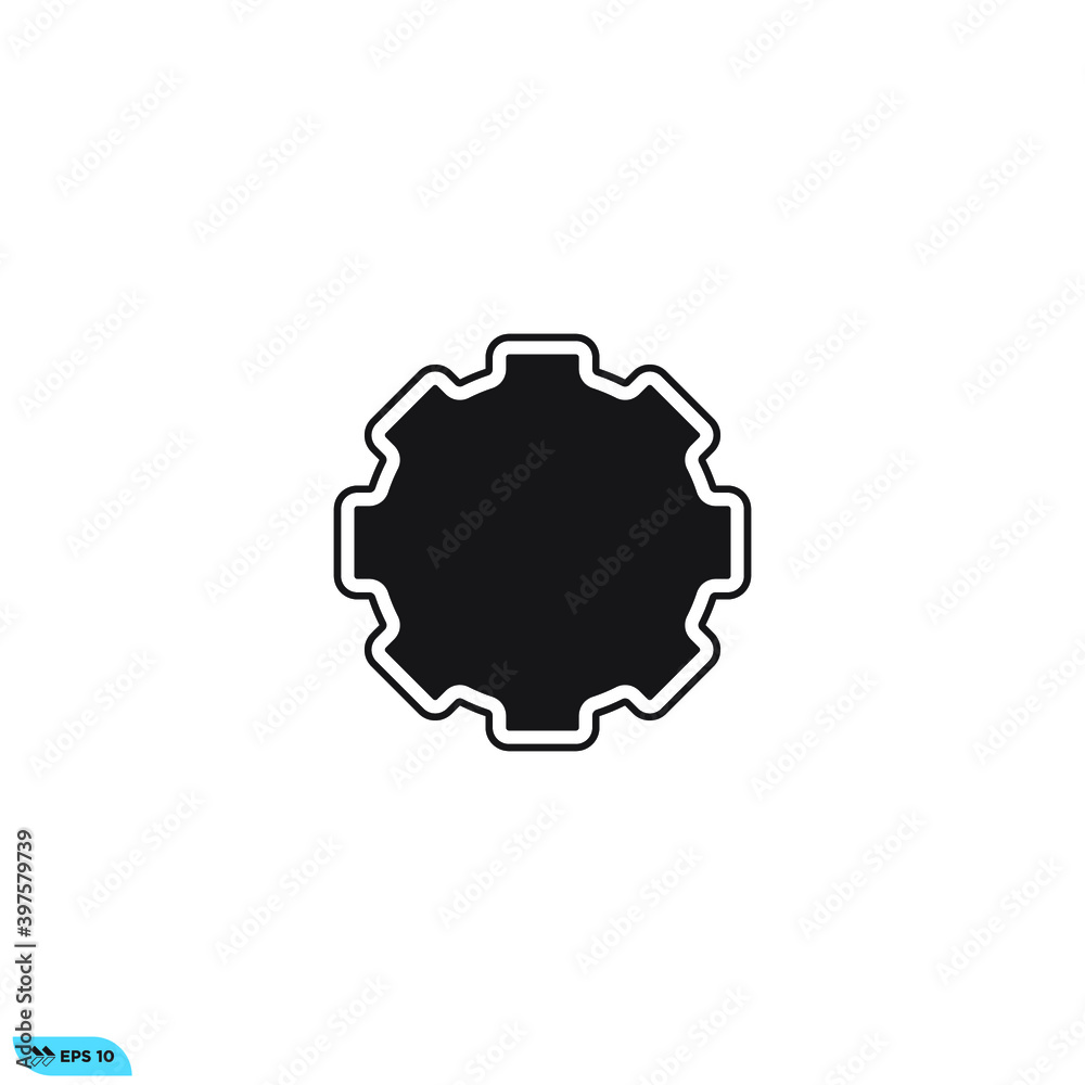 Icon vector graphic of Setting, good for template Icon vector graphic of Setting, good for template