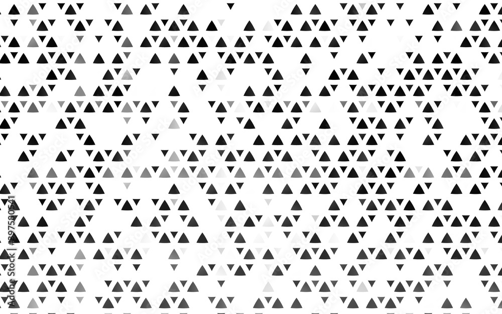Light Silver, Gray vector template with crystals, triangles. Light Silver, Gray vector template with crystals, triangles.
