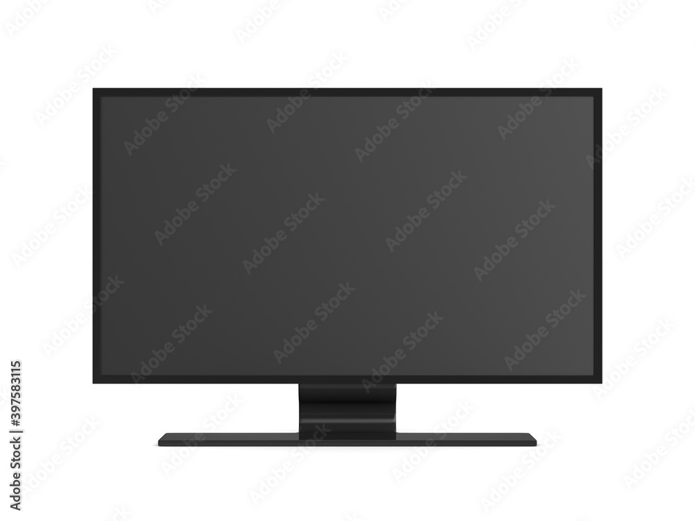 tv on white background. Isolated 3D illustration tv on white background. Isolated 3D illustration
