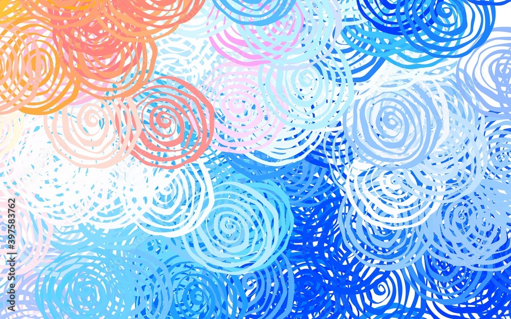 Light Blue, Red vector abstract design with roses. Light Blue, Red vector abstract design with roses.