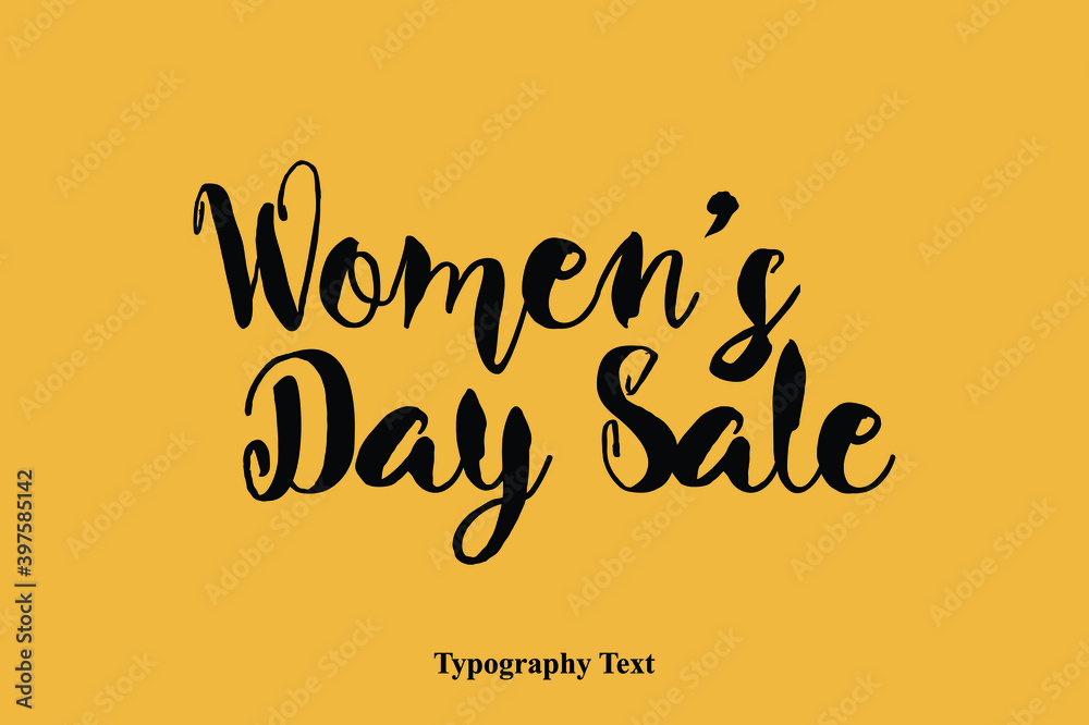 Women’s Day Sale Bold Typography Text For Sale Banners Flyers and Templates Women’s Day Sale Bold Typography Text For Sale Banners Flyers and Templates