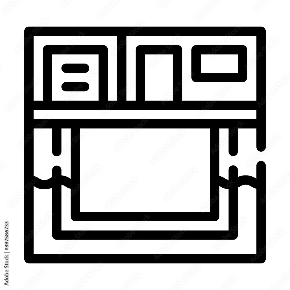 basement waterproofing system line icon vector illustration basement waterproofing system line icon vector illustration