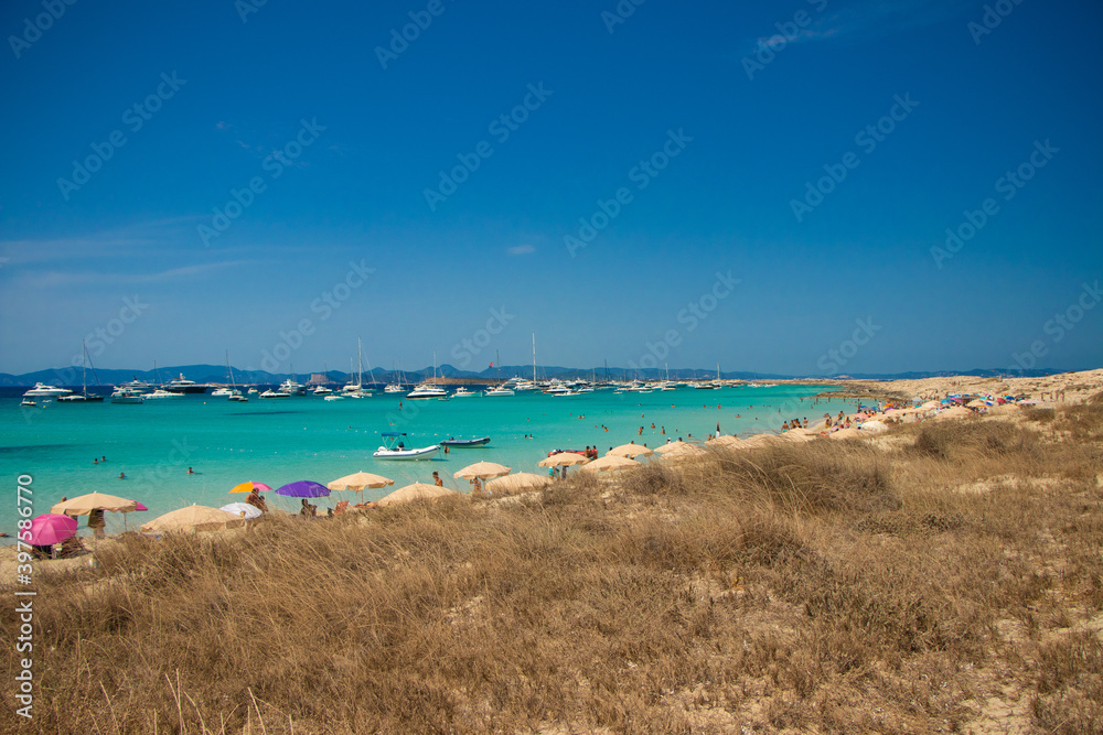 view of the beach in island-Formentera