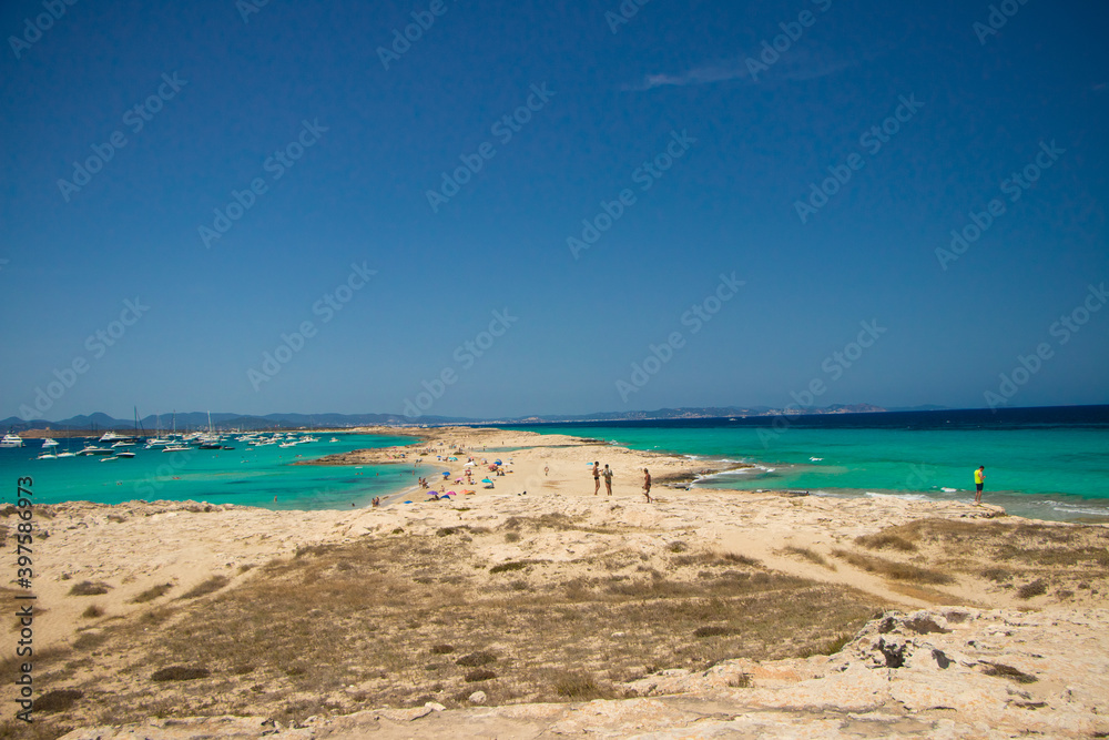 beach and sea from Island Formentera beach and sea from Island Formentera