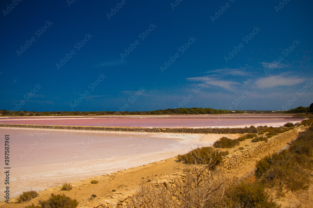 red lake from Island Formentera