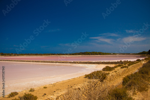 red lake from Island Formentera