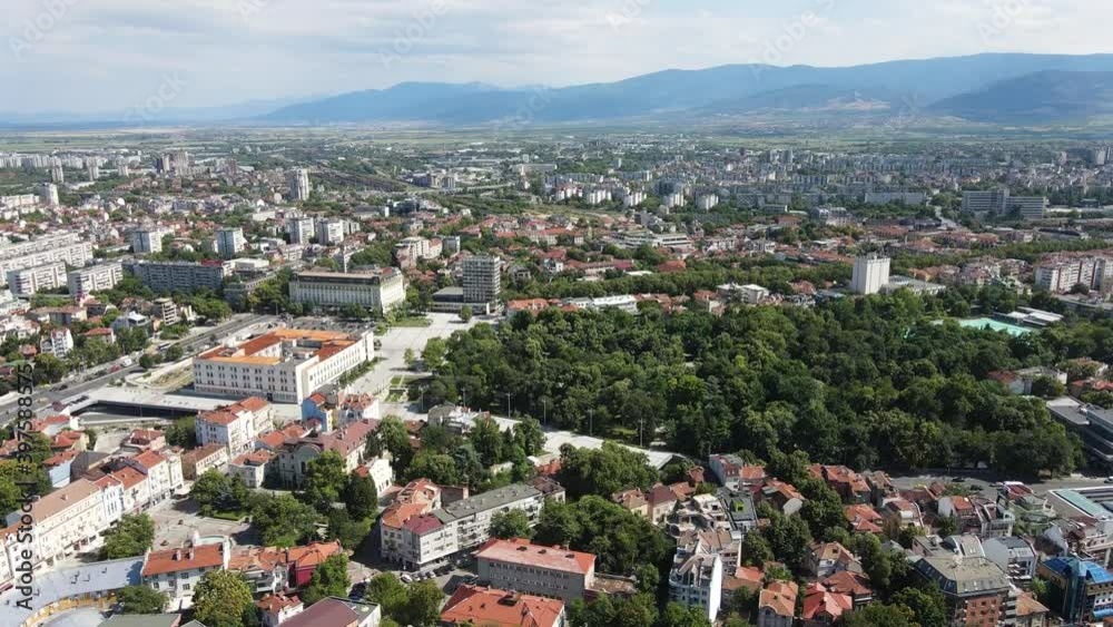 Amazing Aerial view of City of Plovdiv, Bulgaria Amazing Aerial view of City of Plovdiv, Bulgaria