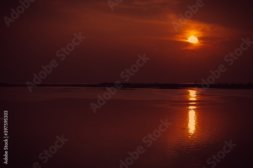 sunset on the river © jayanthi photography