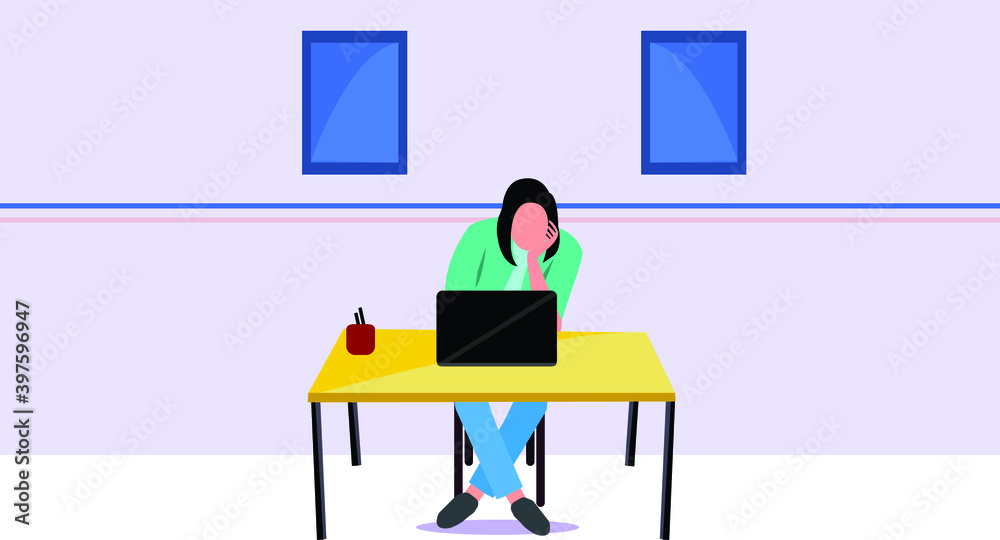 Fototapeta premium woman using social media
