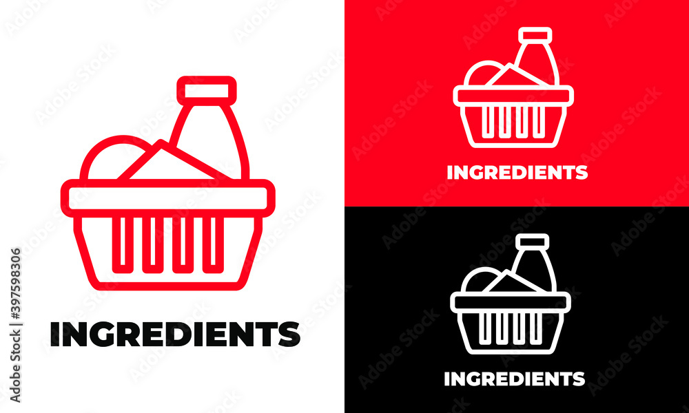food icon logo vector simple design 