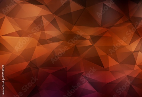 Dark Red vector low poly texture.