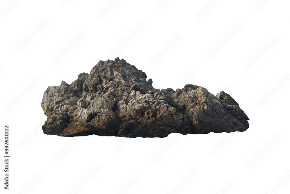 Rocky reefs stone isolated on white background. Raw strange sandstone rocks for garden decoration. Rocky reefs stone isolated on white background. Raw strange sandstone rocks for garden decoration.