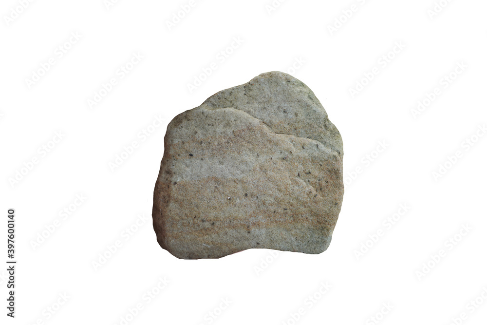 raw specimen of sandstone sedimentary rock isolated on white background. raw specimen of sandstone sedimentary rock isolated on white background.