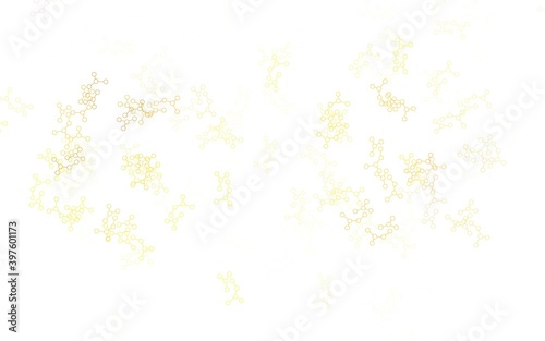 Wallpaper Mural Light Green, Yellow vector pattern with artificial intelligence network. Torontodigital.ca