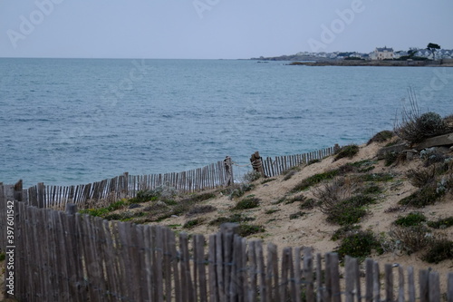 The beach Valentin in the beginning of december 2020. city of Batz-sur-mer in the west of France  Atlantic Ocean 