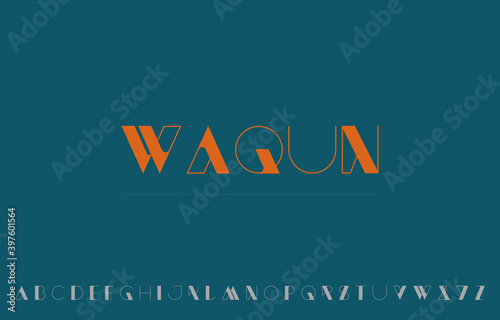 vector illustration of alphabet letter A to Z logo design