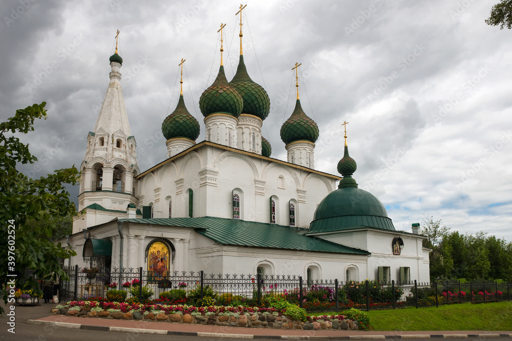 Church of the Origin of the Honorable Trees of the Cross of the Lord, in the City. Yaroslavl. Gold ring of Russia