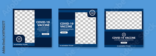 Collection of covid-19 vaccine social media posts. vaccine for covid-19. for the socialization of the covid-19 virus vaccination.