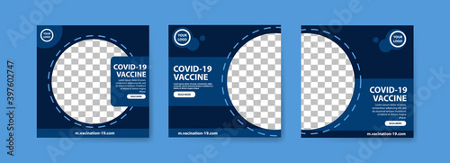 Collection of covid-19 vaccine social media posts. vaccine for covid-19. for the socialization of the covid-19 virus vaccination.