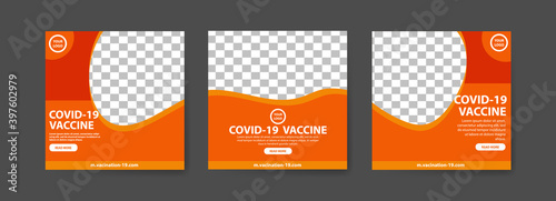 Collection of covid-19 vaccine social media posts. vaccine for covid-19. for the socialization of the covid-19 virus vaccination.