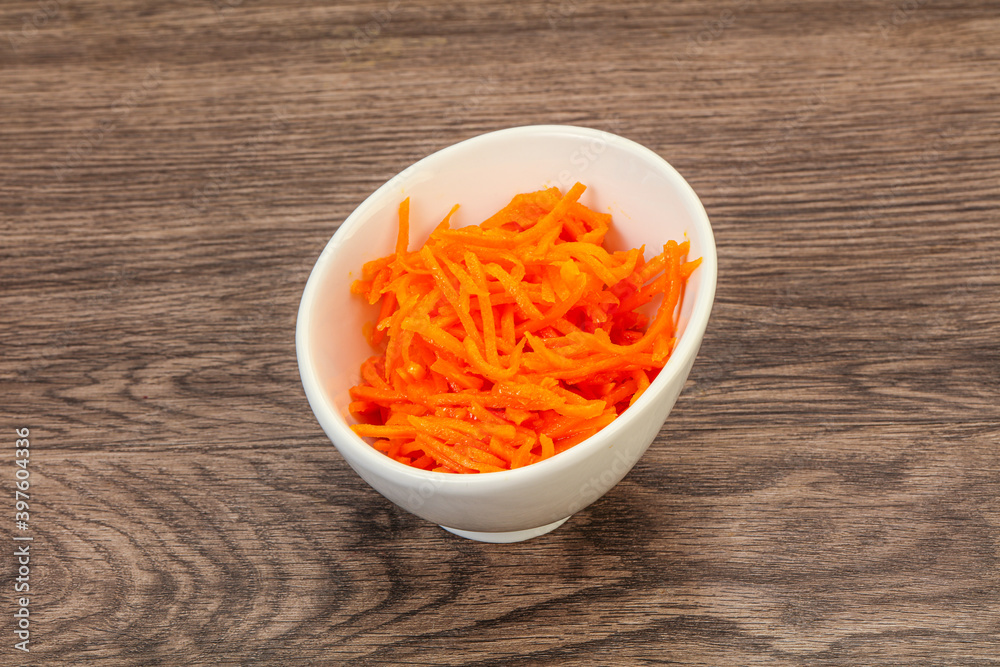 Korean carrot in the bowl Korean carrot in the bowl