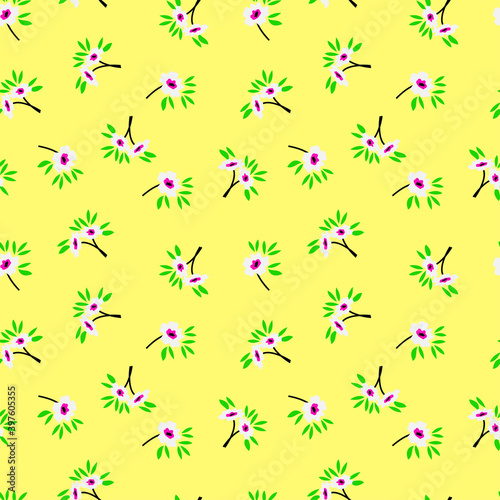 seamless white flower pattern. an attractive looking illustration texture.