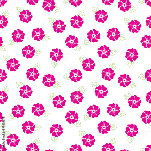 Seamless pink floral abstract texture. simple illustration.