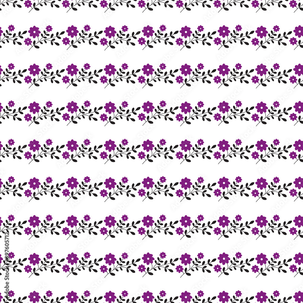 Seamless purple floral abstract texture. simple illustration.