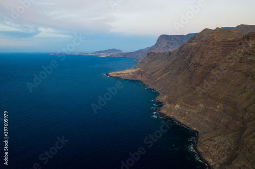 4k photo, Mirador Del Balcon, Las Palmas de Gran Canaria,Island, Ocean, Spain, Europe, Aerial view, Drone