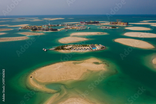 4k photo, The World, Lebanon Island, Jumeirah, Dubai, United Arab Emirates, Middle East, Aerial view, Drone