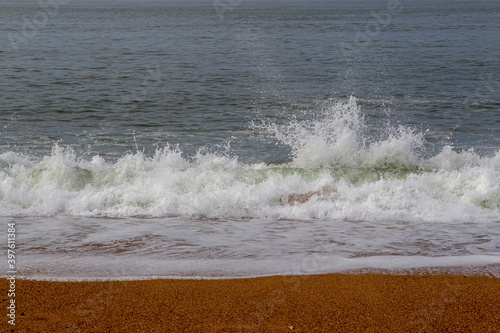 waves on the beach