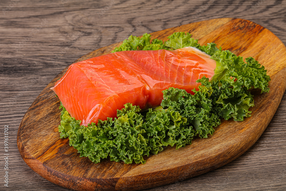 Salmon fillet slice for cooking Salmon fillet slice for cooking