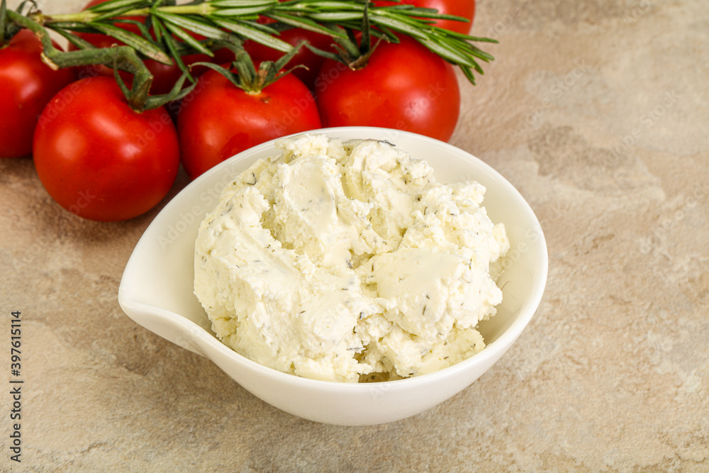 Soft cream cheese with herbs Soft cream cheese with herbs