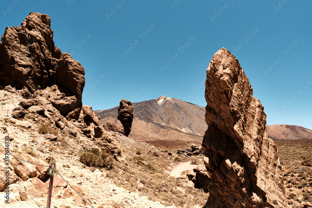 Vista del Teide da Los Roques de García