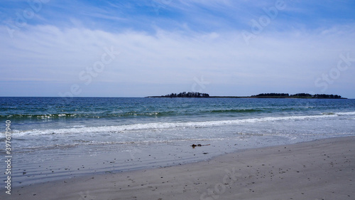 Beauty peaceful sea at Maine, United States
