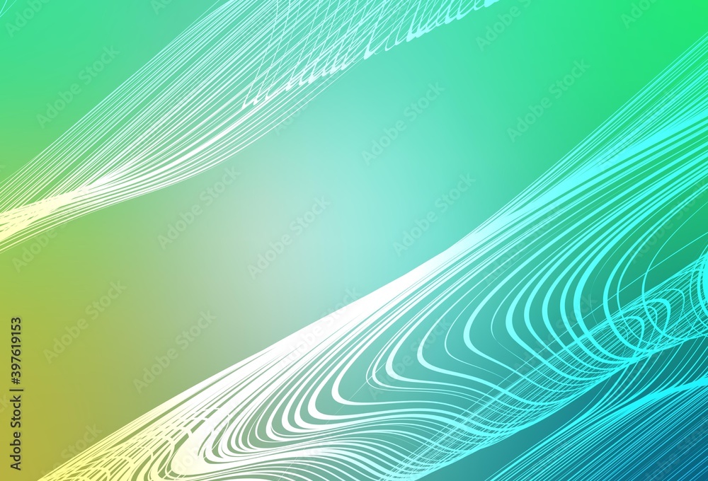 Light Green vector blurred shine abstract background. Light Green vector blurred shine abstract background.