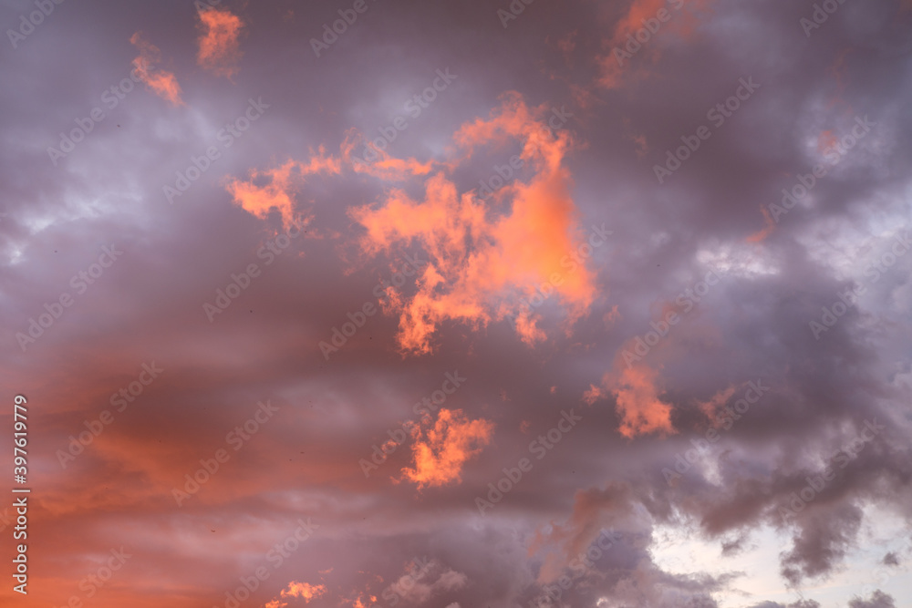 dramatatic red dark sunset over the fields and cities dramatatic red dark sunset over the fields and cities