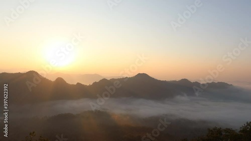 Beautiful Cloud time lapse, Dramatic stormy and cloud is moving mountain view,landscape time lapse, Vdo clip