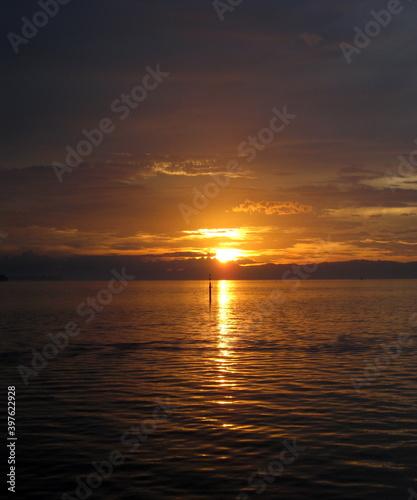 Beautiful sunset at the sea