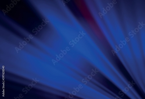 Dark BLUE vector blurred and colored pattern.