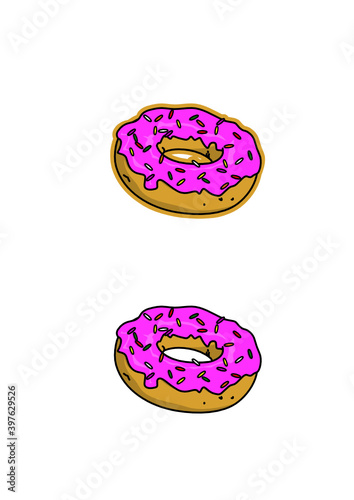 Donut with Pink Glaze