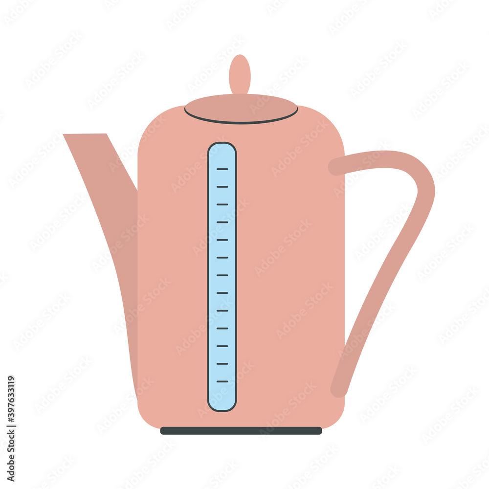 Kettle boils icon in a flat style. Household appliances. Flat illustration of vector kettle. tea isolated on white background. Drinks sign symbol. Kettle boils icon in a flat style. Household appliances. Flat illustration of vector kettle. tea isolated on white background. Drinks sign symbol.