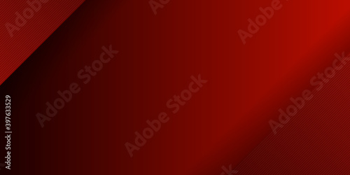 Red abstract design vector business background with 3d overlap layer