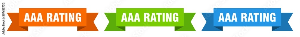 aaa rating ribbon. aaa rating isolated paper sign. banner aaa rating ribbon. aaa rating isolated paper sign. banner