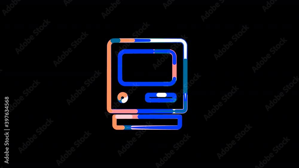 Circles gather in symbol computer classic. After it crumbles in a line and moves to the camera. Alpha channel black Circles gather in symbol computer classic. After it crumbles in a line and moves to the camera. Alpha channel black